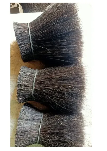 Best  Selling  Natural Black  Cow and buffalo tail hair for making brush Tail Hair from India at Best Price