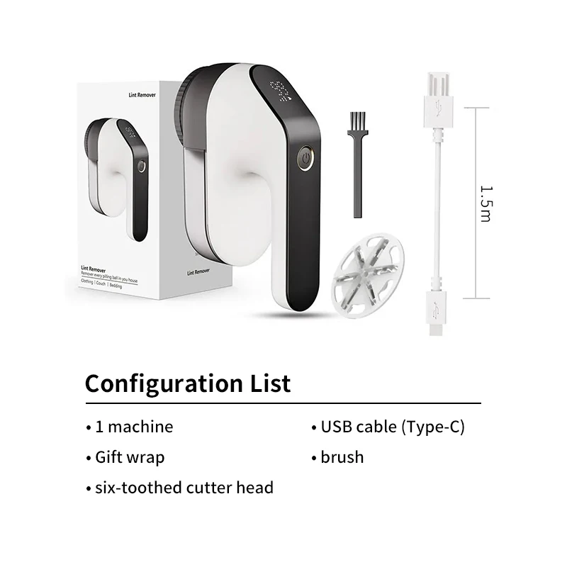 Coat Clothes Rechargeable Lint Remover Electric Clothes Shaver Fabric Portable Fabric With Lcd