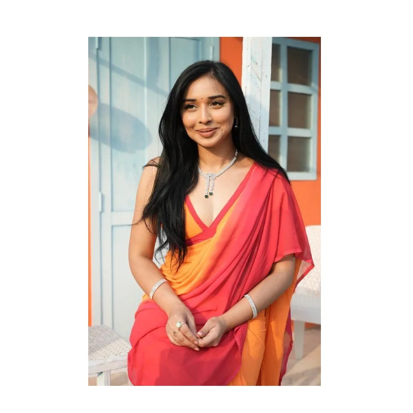 Super Hit Padding Bollywood Georgette Sarees for Festival Season Indian & Pakistani Clothing Bridal Saree at Affordable Price