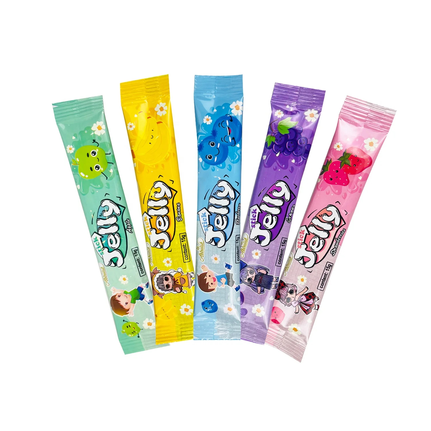 Wholesale Private Label Halal Jelly Stick Jelly Slice OEM ODM  Low fat Slim Weight Loss Slimming Jelly Daily Sweets Snacks