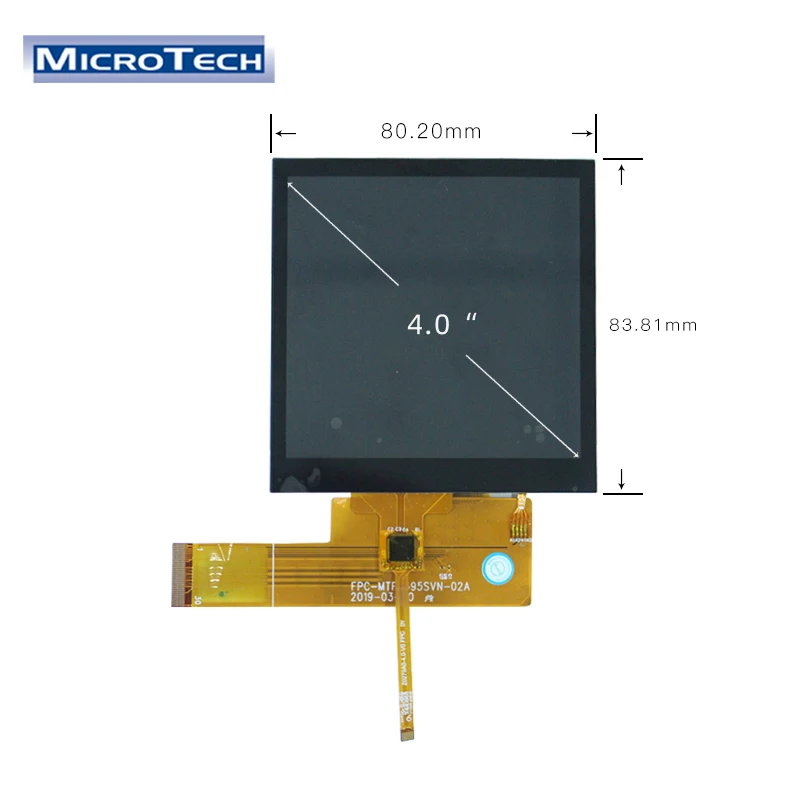 4 inch 3.95inch 480*480 LCD touch screen MIPI interface CTP display LCD assembly