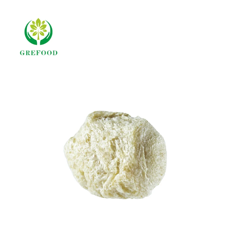 Grefood Wholesale price NON-GMO textured vegetable soya protein/soy protein ball shape TVP High-quality Food Additives