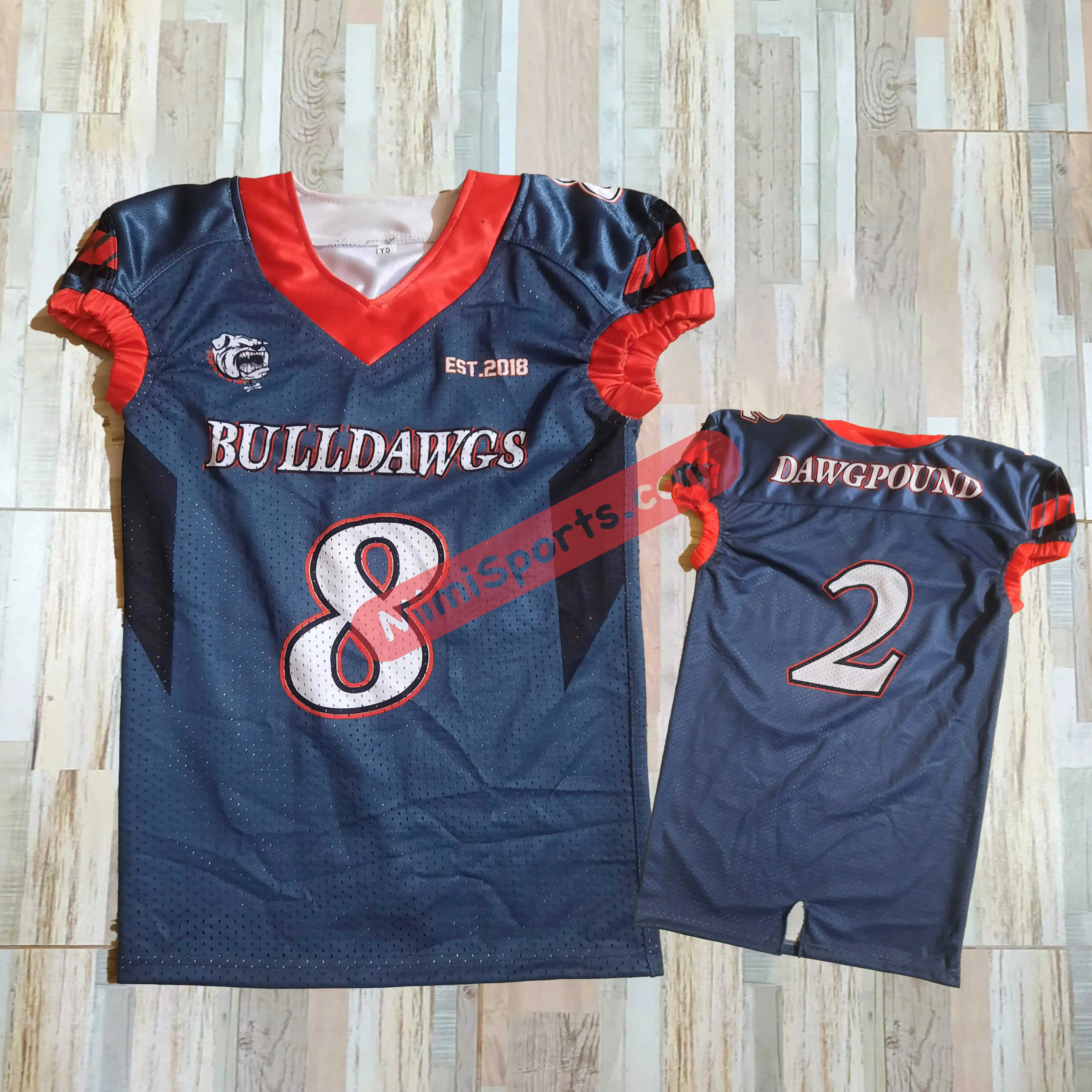 Pakistan Made American Football Uniform Trending Tackle Twill Design College Team Matches Custom Embroidery Best PatmaSports