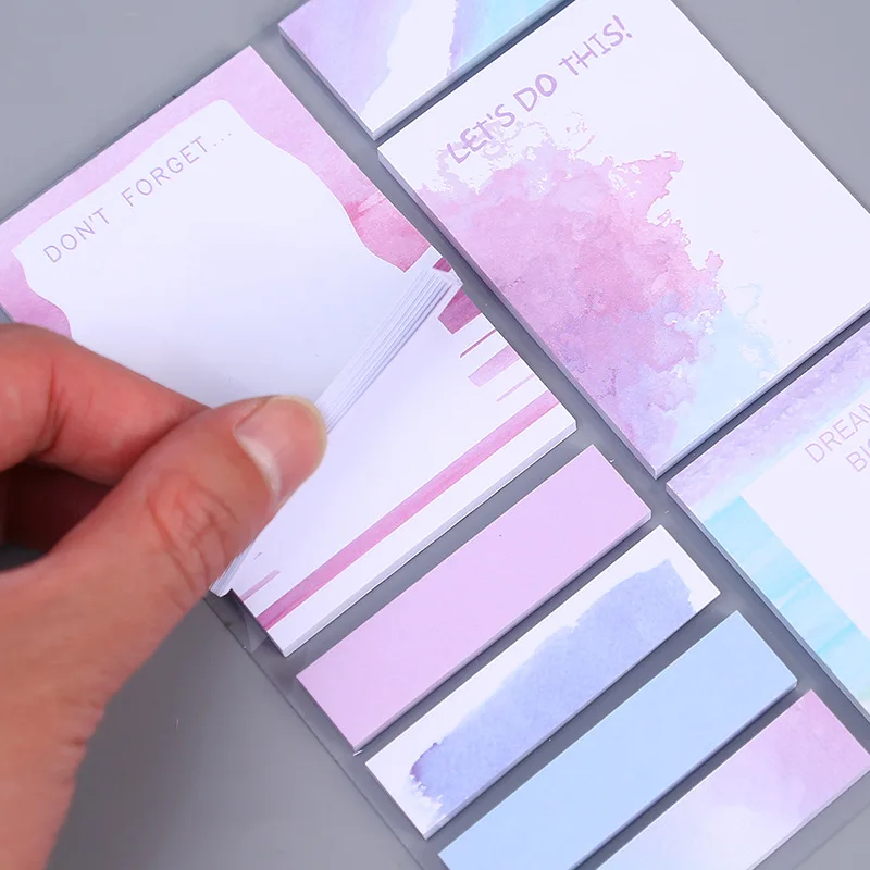 Custom Logo Size Printing Cute Cartoon Note Pad Stationery Notes Set Notebook Memo Note Pads for Planning