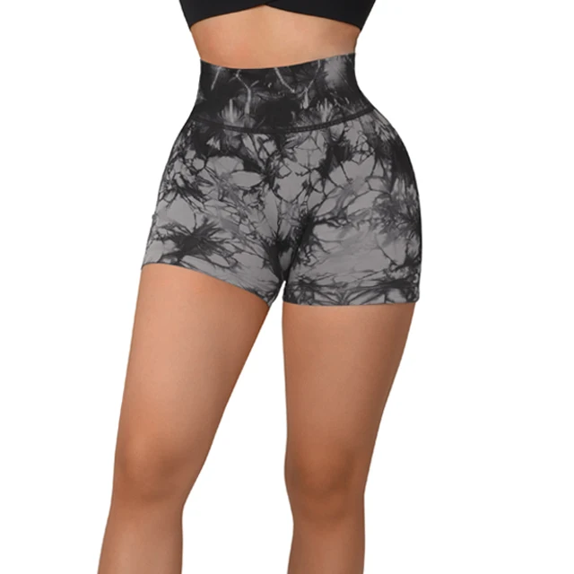 Top Quality Women Yoga Shorts Gym High Waist Push Up Ladies Fitness Seamless Hip Weigh Lift Tight Yoga Short