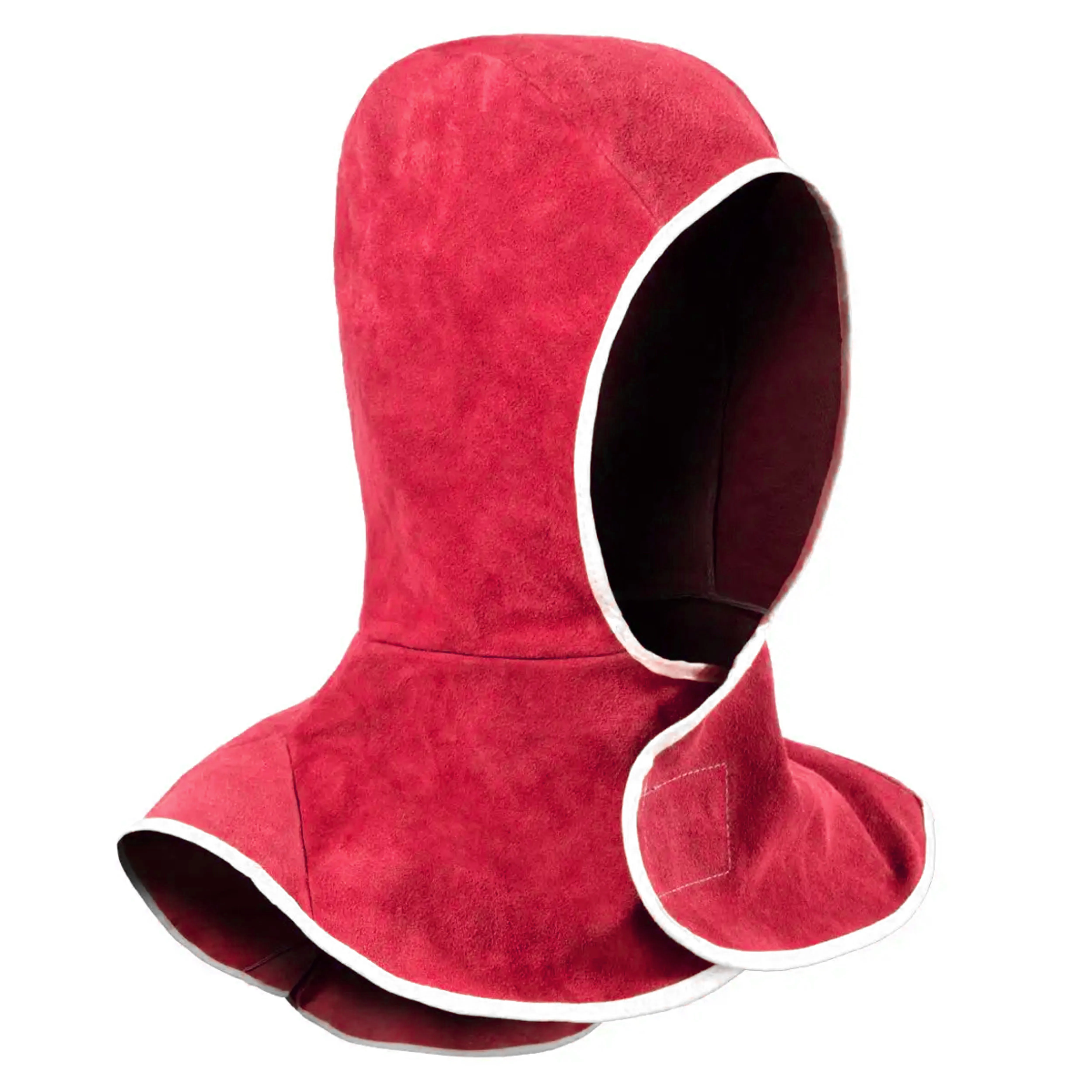 Flame Retardant Cow Leather Welder Hat Hood Protective Head Cover Cape for Safety Working Flame Retardant Protection