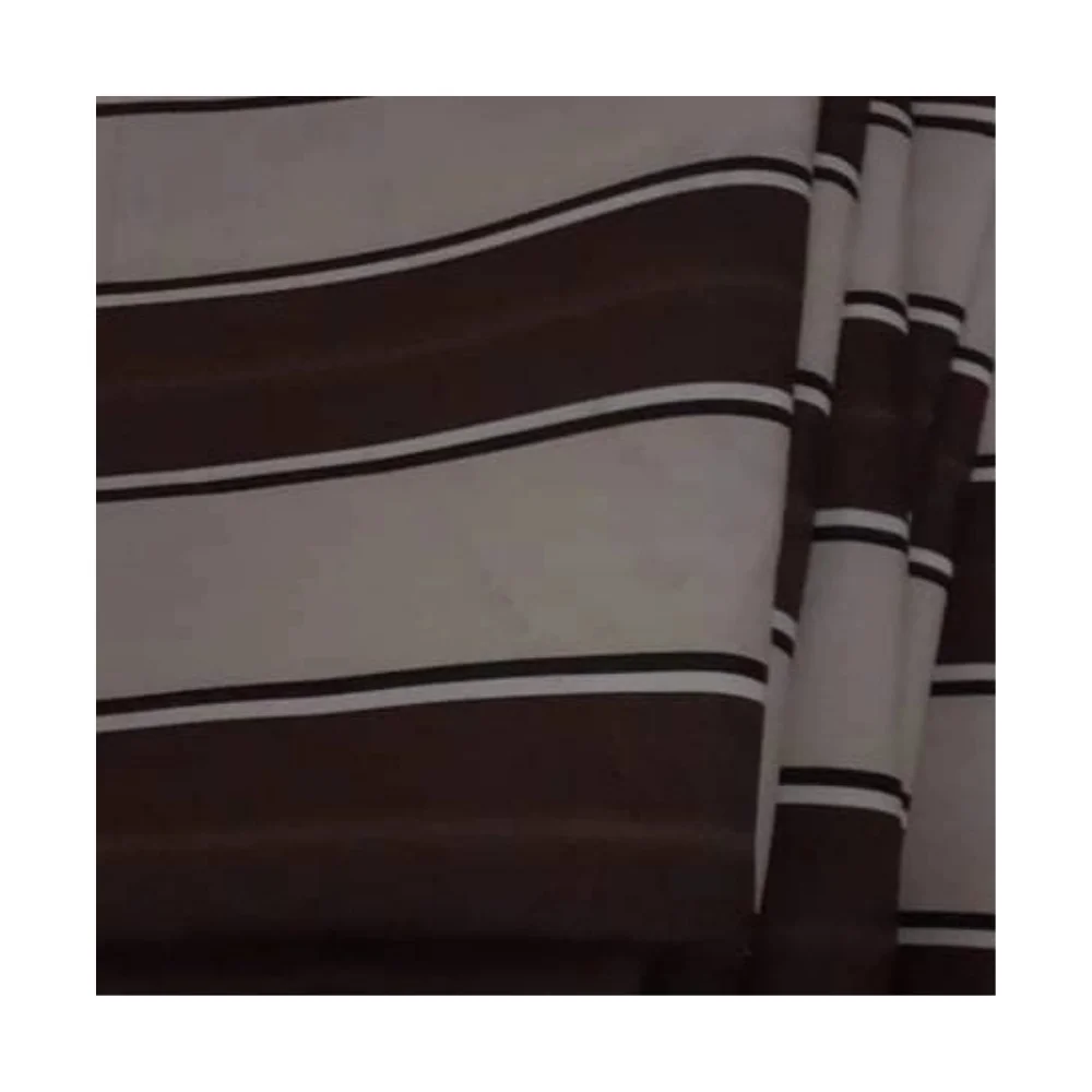 Good Quality Black And White Stripe Waterproof Canvas Fabric Tent Canvas Tarpaulins Windbreaker Canvas Side Walls Desert Camping