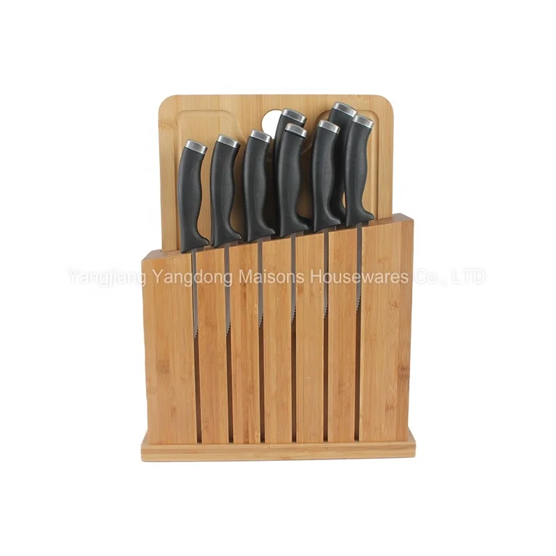 Maisons New Arrival Kitchen Accessories  Magnetic Chopping Knife Board Holder Knife Set with Block
