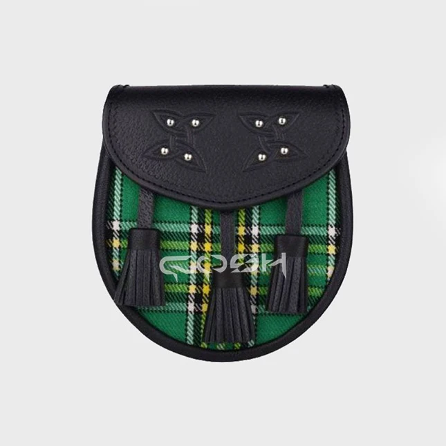 Irish National Green Tartan Sporran Premium Outsourcing Solution For Amazon And eBay Kilt Sellers