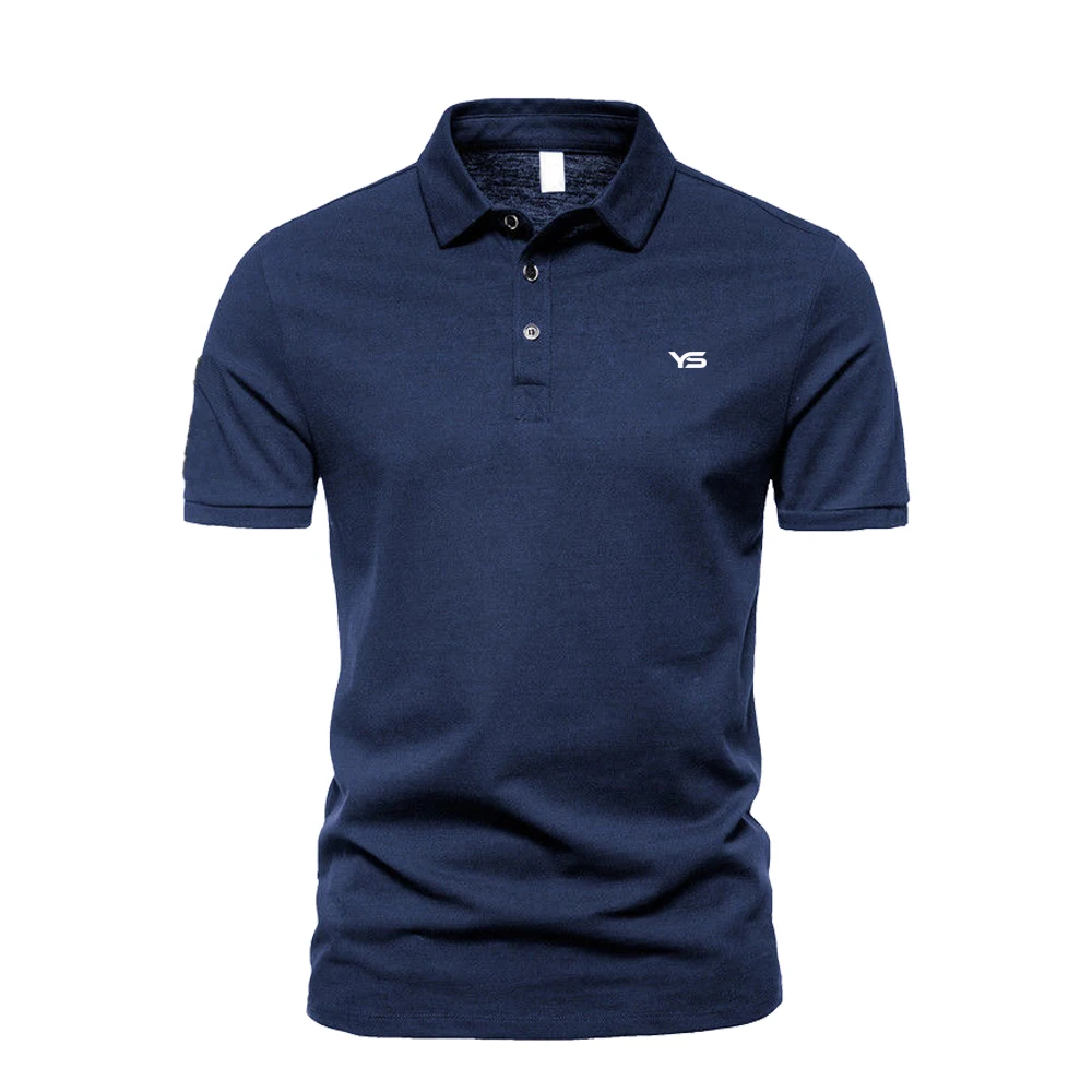 Custom Logo High Quality Double Mercerized Cotton Solid Color Plain Golf Polo Blank Polo Shirts Original Polo Shirt