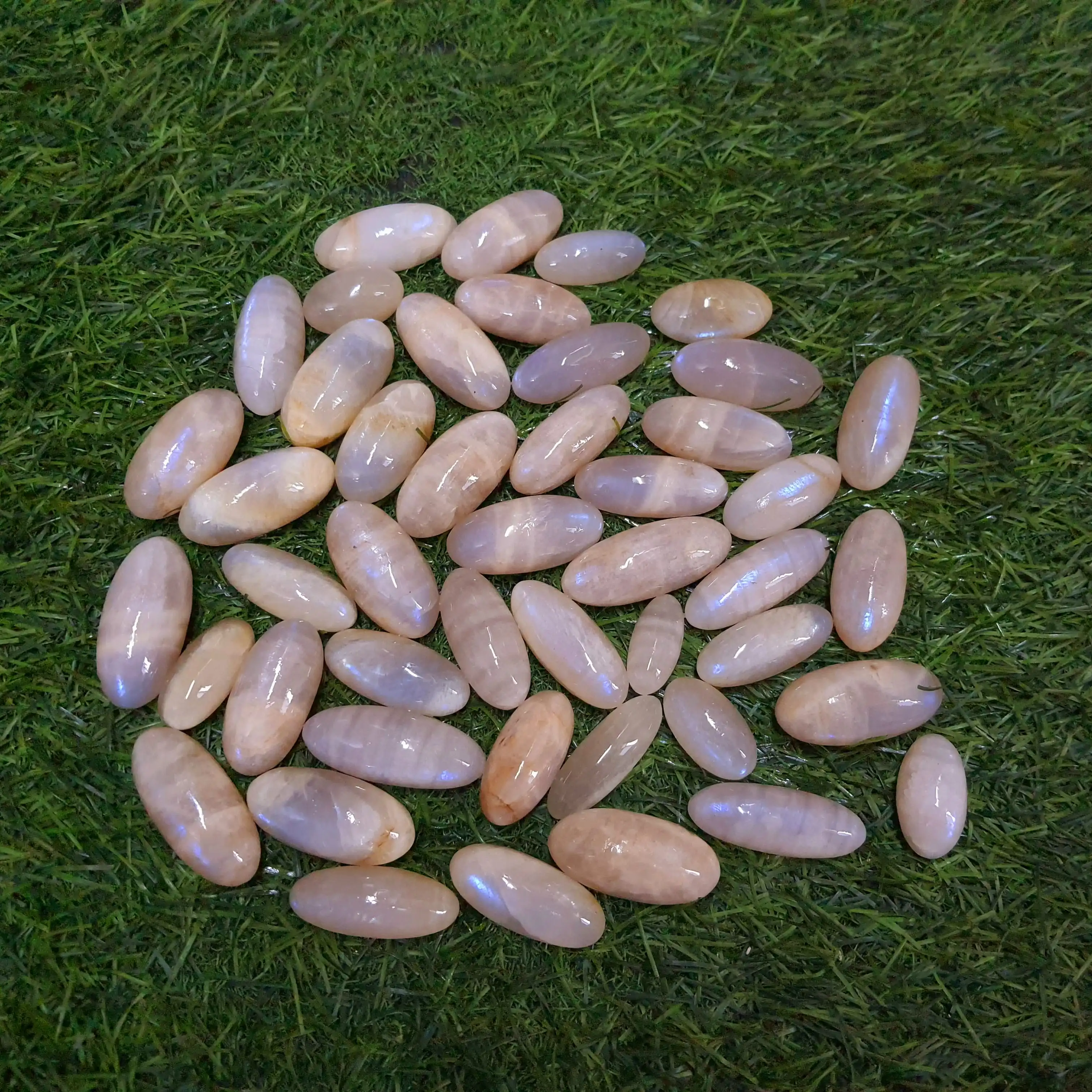 Natural Peach Moonstone Shiva Lingam Crystals Hand Carved Polished Bulk Sale Chakra Healing Energy Loose Gemstones