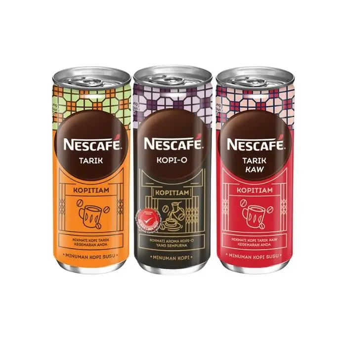 Best Deals Cheapest Price Blended Coffee Type Latte Cream Flavor 240ml Volume Coffee Tinned Packing Carton with Shrink