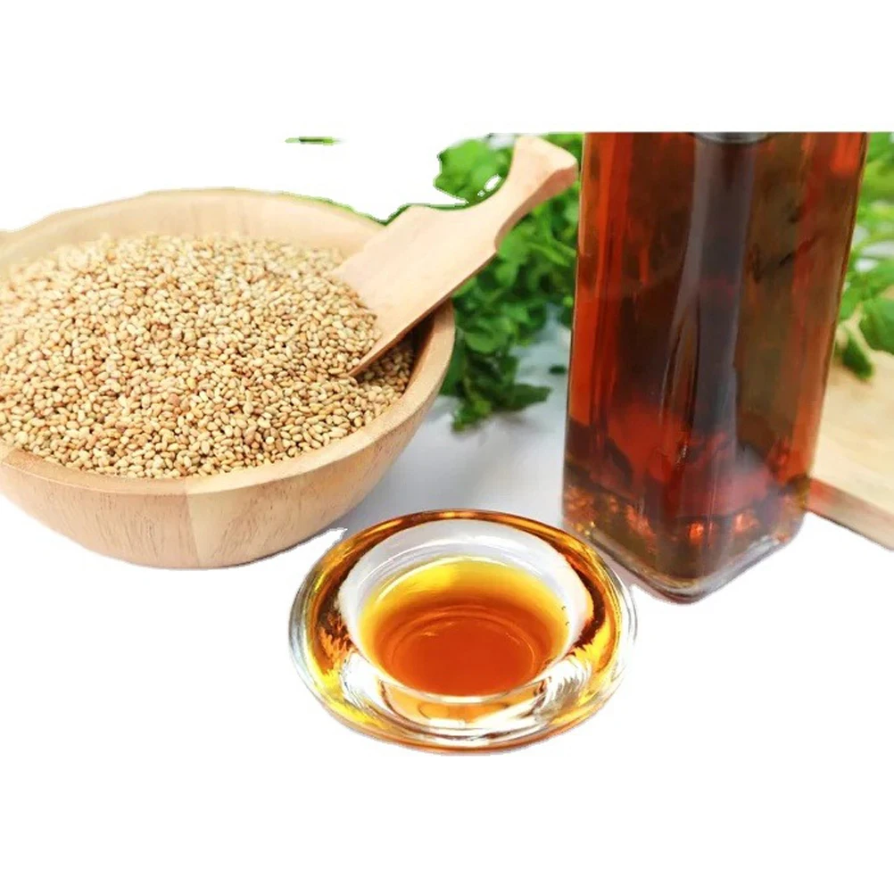 Black sesame sesame oil without added cold hot pot traditional small grinding sesame oil