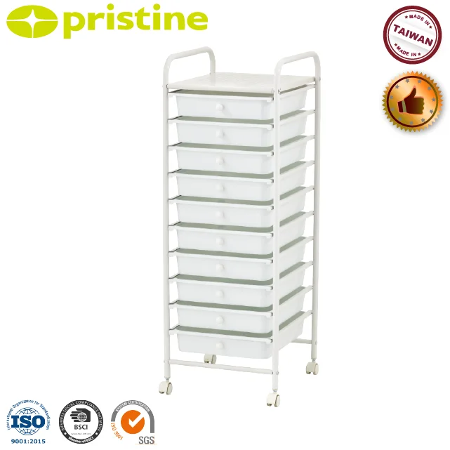 BLACK FRIDAY Home Storage design 10 drawer colorful Plastic Storage trolley on wheels