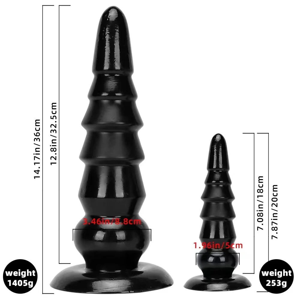 Sex Toy 26.7cm Large Soft Silicone Dildo Anal Butt Plug Black 10.5 Inch Extra extralarge Sex Toy Anal Expansion Butt Plug