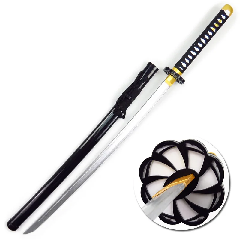 Long life High quality Japanese Demon Slayer Anime Figure Kamado Tanjirou Cosplay Combat Wood Katana Toy Swords Wooden