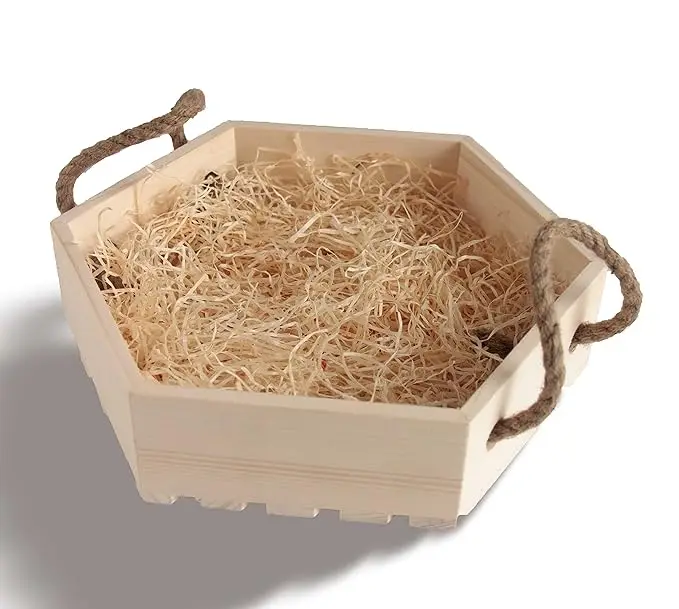 New Arrival Best Selling  Fully Wooden  Storage Basket With Wooden Base and Body With the Size of 8X8X2.5
