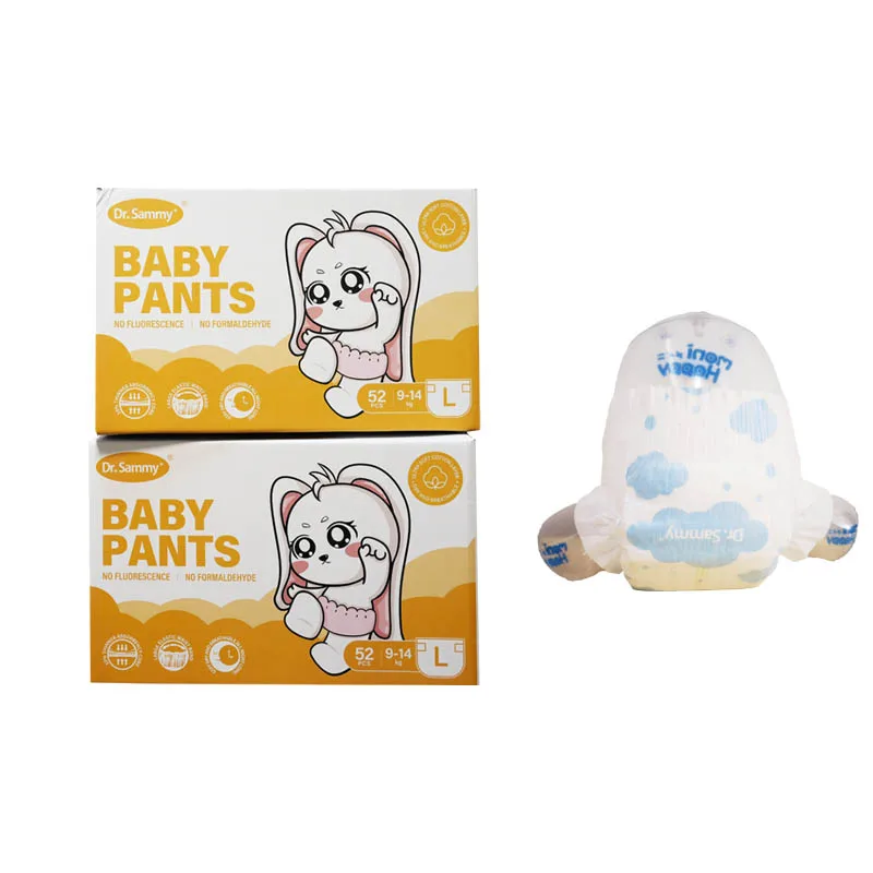 High absorbent capacity Dr.sammy baby diaper pants no redness eco-friendly Customized disposable baby pull-up pants
