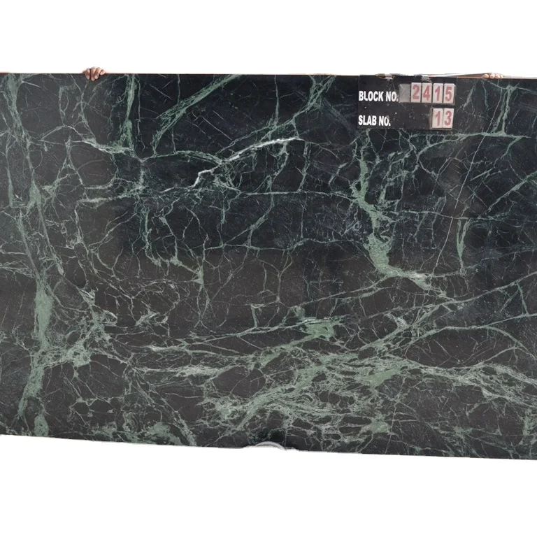 Качественные мраморные плиты с зеленым кальцитом