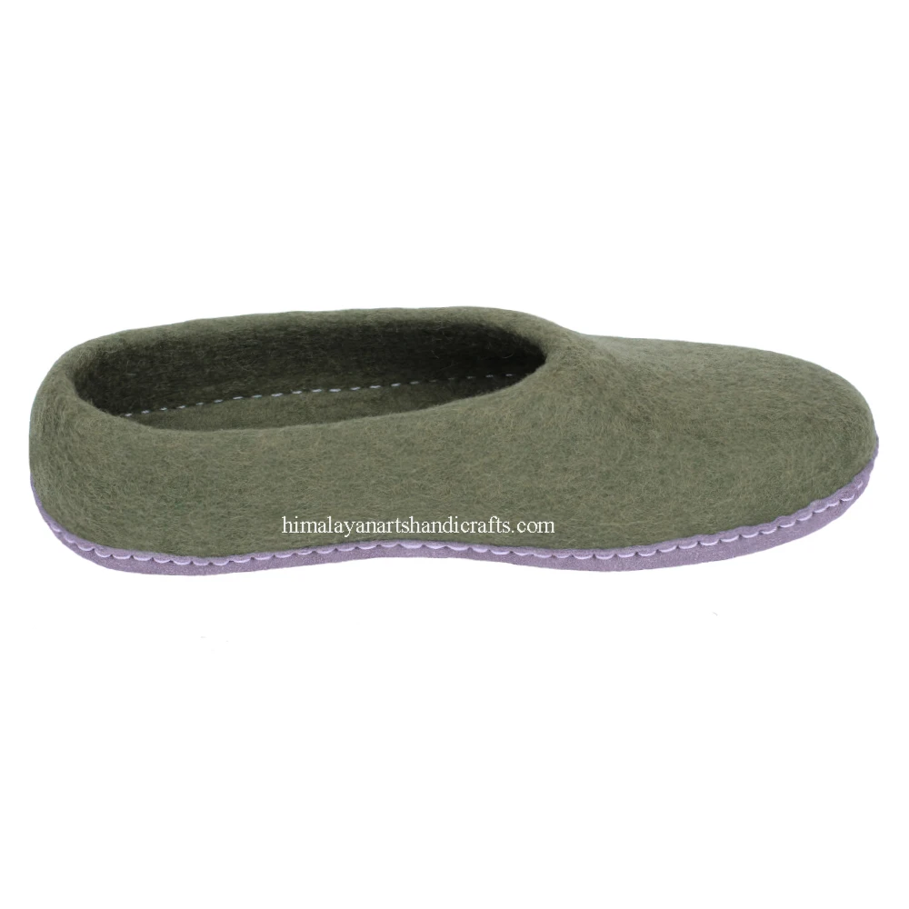 Handmade in Nepal Felt Slipper/Shoes/Boot