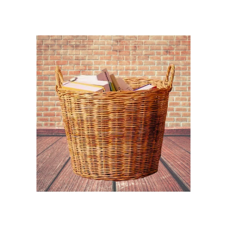 Handcrafted Rattan Baskets Good Quality Eco-Friendly Sundries Handicraft Custom Designs Vietnamese Manufacturer