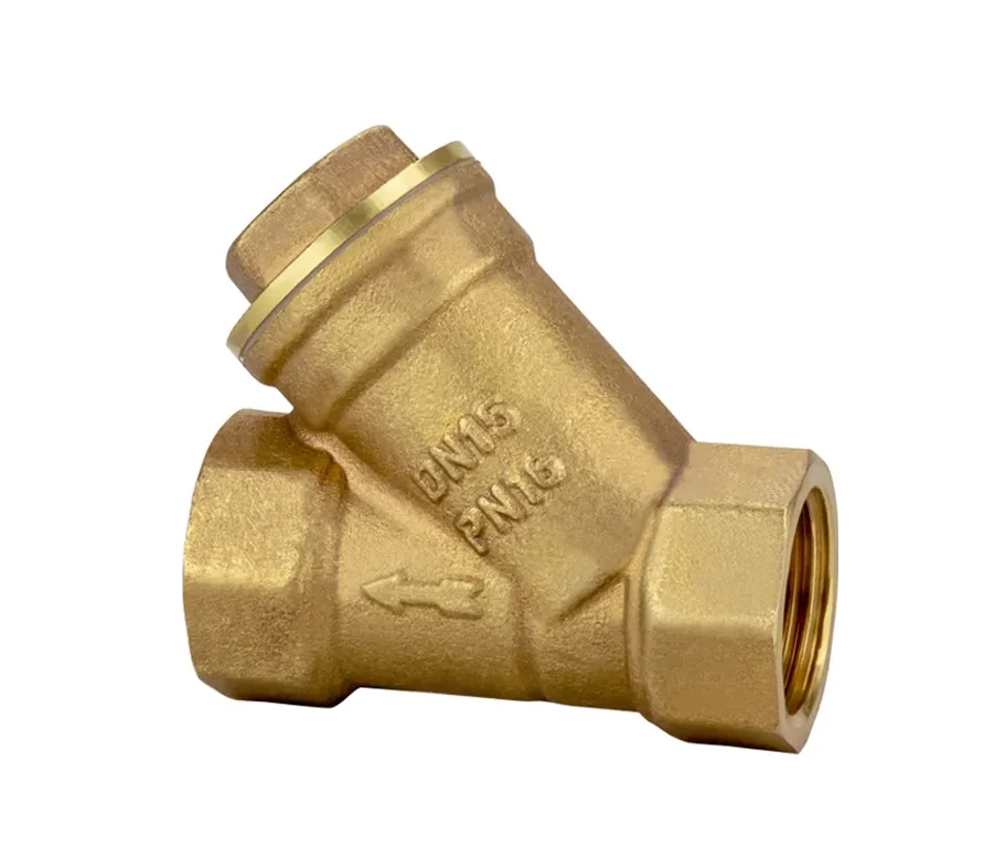 Brass Y Strainer Type Swing Check Valve Filter Valve