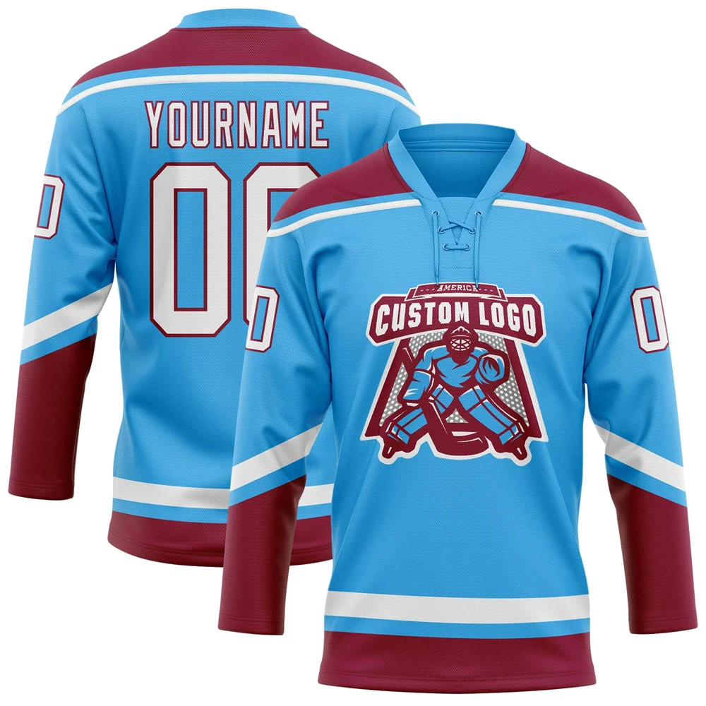 2024 Best Selling Custom Printed Sports Ice Hockey Jerseys Top Trending OEM with Team Name