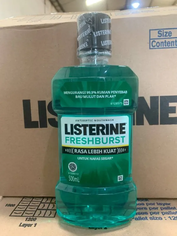 Listerine Antiseptic Dairy Oral Rinse Mouthwash Protecting Against Cavities For Fresh Breath Strong Teeth And Healthy Gums