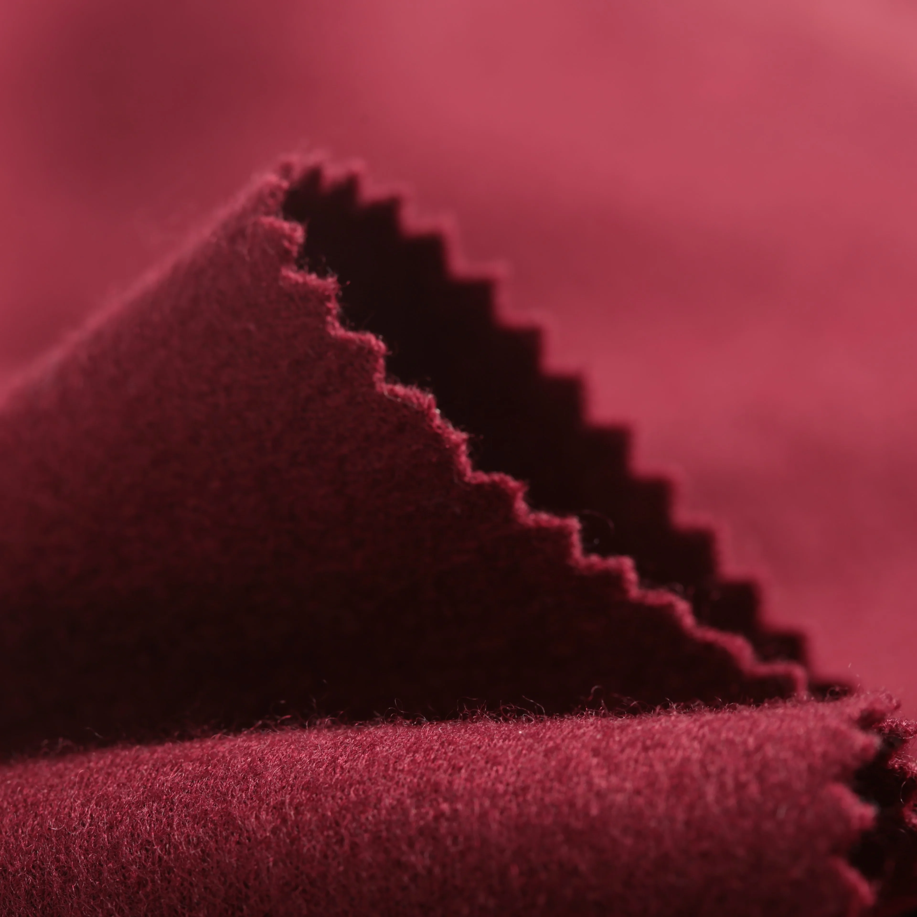 100% merino wool interlock brushed fabric