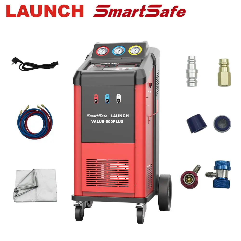 2023 LAUNCH Car Refrigerant Recovery Tools AC Flushing Machine Automotive Portable Car Air Condition Launch Value 500 Plus