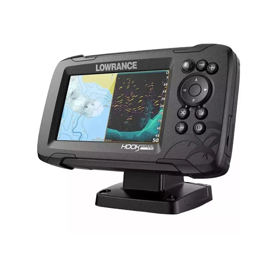 NEWWW Lowrance Hook Reveal Spring Season 5 Inch Fish Finders with Transducer and C-MAP Preloaded Map Options