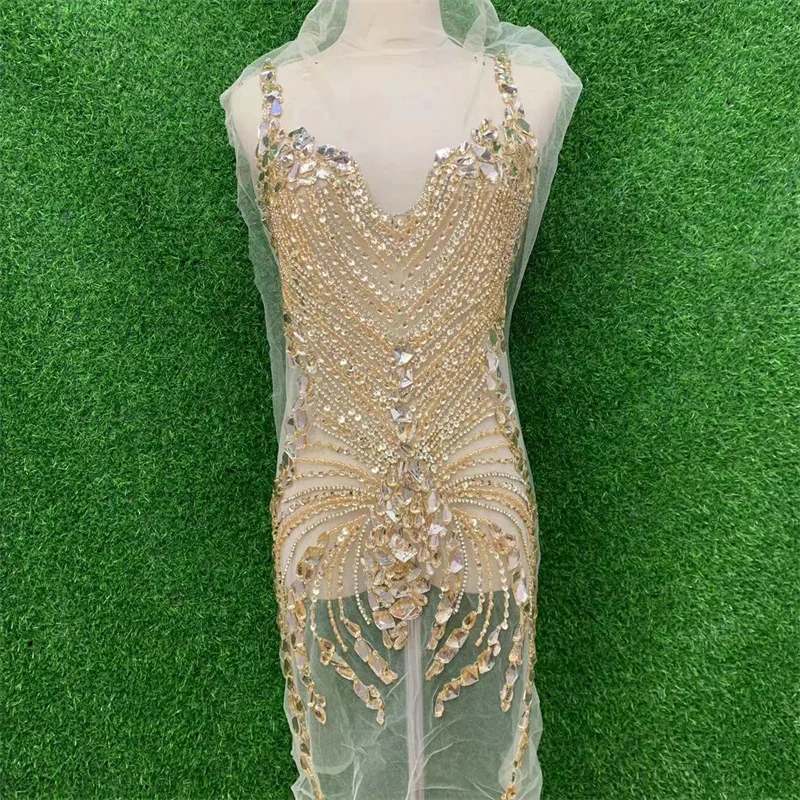 Sequin beads rhinestone beading wear sequin heavy industry handmade colorful