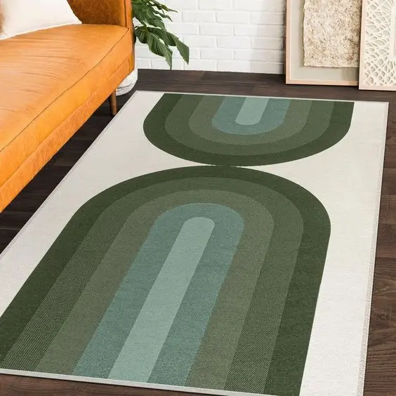 Factory Direct Sale Custom Modern Nylon Machine 3D Printed Rugs Non Slip Nordic Home Carpets Teppich For Living Room Bedroom