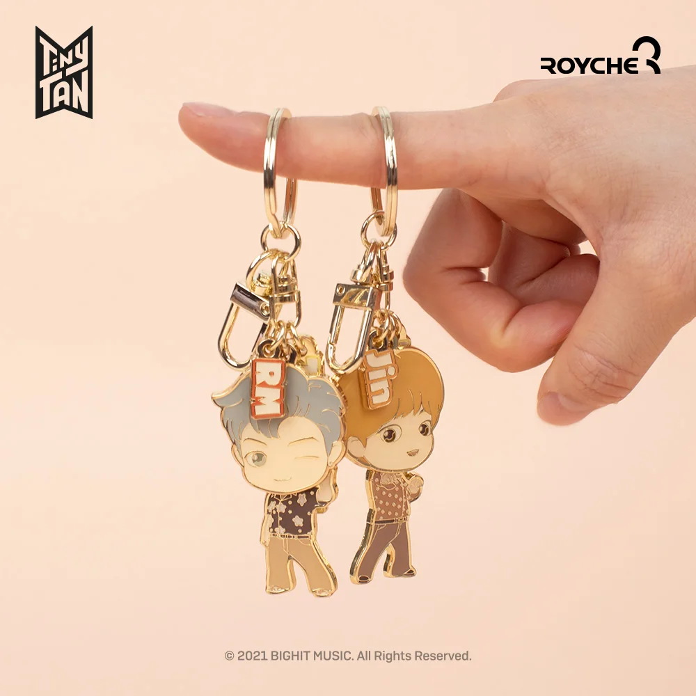 BTS Tiny Tan Dynamite Metal Keyring Delivery from Korea on the fastest wayIn Korea Best Selling Product