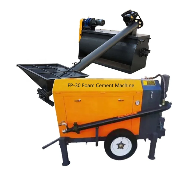 2024 цемент пены делая машину с насосом доставки в одном теле