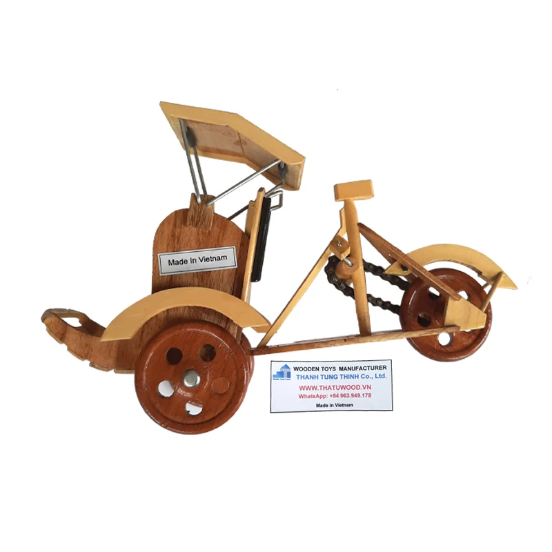Оптовая продажа натуральные деревянные игрушки Cyclo для украшения WhatsApp: + 84 961005832