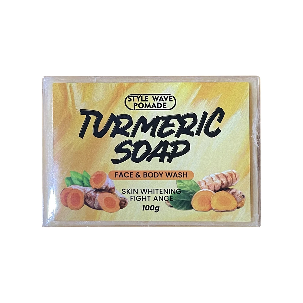 Стильная волновая помада нежная противовоспалительная гладкая кожа уход за твердой куркумой Мыло 100 г