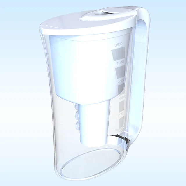 Кувшин для воды с индикатором включения эксклюзивного фильтра кувшина