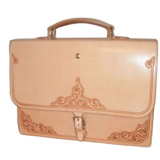 Premium Quality Best Custom genuine real leather hard shell office leather briefcase unisex laptop briefcase Ready To Stock