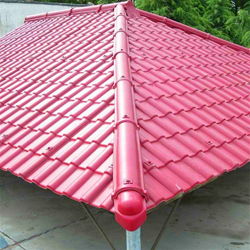 Waterproof plastic pvc roofing sheet corrugated heat insulated asa synthetic resin roof tile roofing shingles