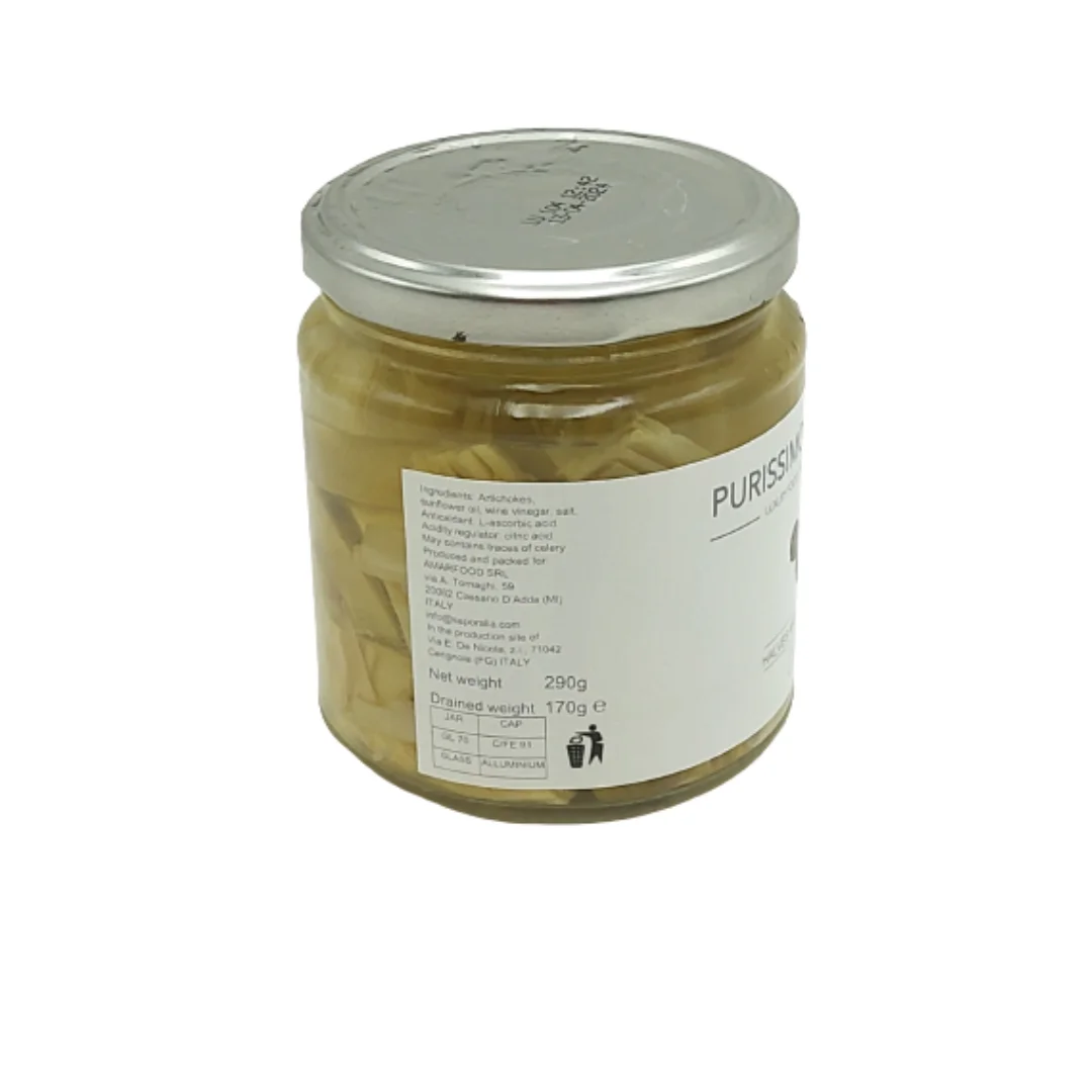 Authentic Italian Salted Artichokes in Oil 3100ml Whole Halves Preserved with Salty Flavor for Luxury Restaurants and Shops