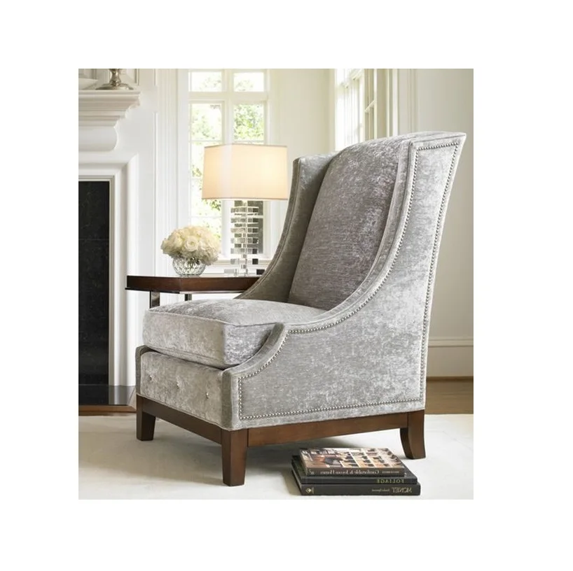 Modern Fashion luxury Stylish Living Room High Wing Back Swivel Accent Chair  For Living& Bedroom For Home Or Hotel Use