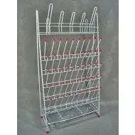 Acrylopitrile Butadiene Styrene/Polycarbonate Draining Rack provides an option for post wash draining of tubes & bottles.