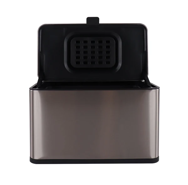 New coming 3L 6L   Metal Waste Bin  Kitchen Cabinet Door Hanging Trash Bin Wall-mounted  Waste Bin Kitchen