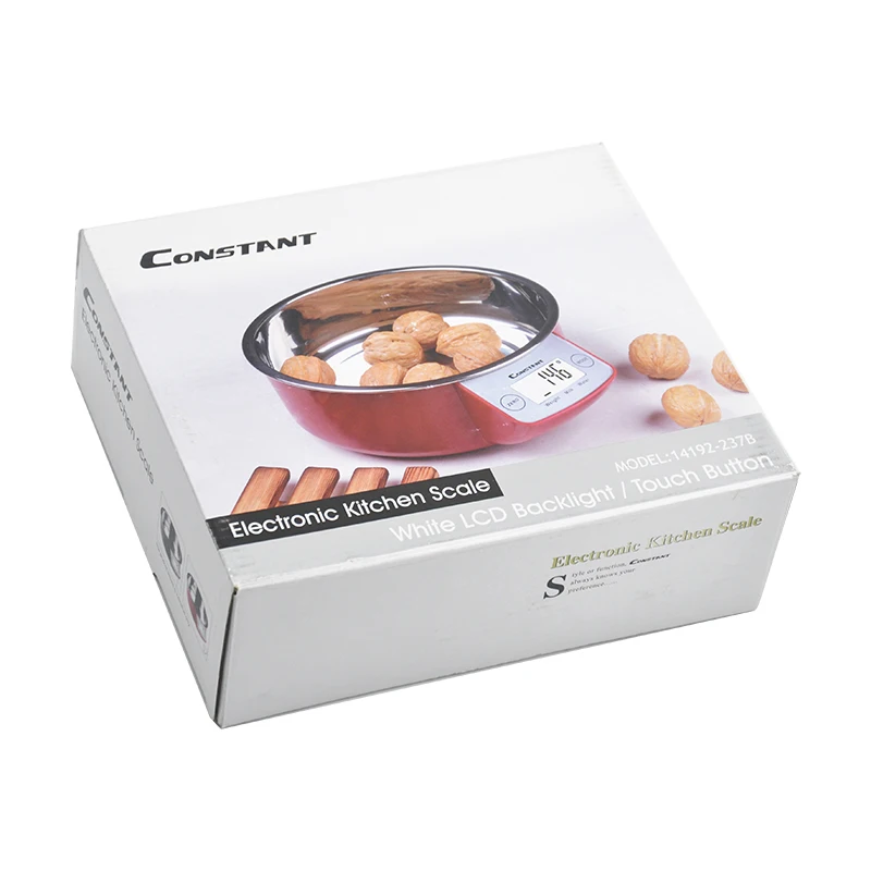 Constant-237B 5kg/1g  Multifunction Food LCD Cheaper Detachable stainless steel bowl  Digital Electronic Kitchen Scale