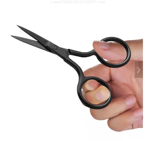 3 Colors Mini Embroidery Scissors Stainless Steel Eyelash & Eyebrow Trimming Scissors Sharp Blade Tip for Beauty