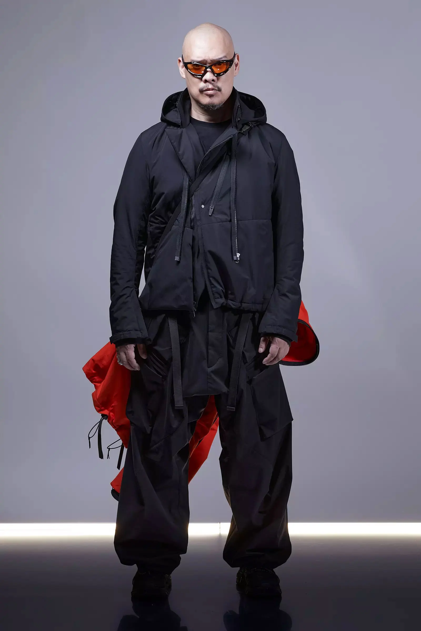 Custom Casual Cyberpunk Techwear Jacket Functional Pullover Harajuku Hip Hop Streetwear Techwear Jacket with Zipper
