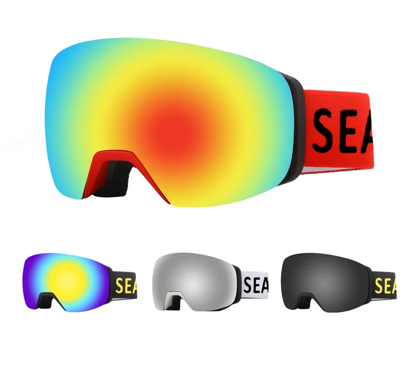 Ski Goggles Magnetic Lens Safety Glasses Eye Protection New Years 2024 Glasses Lenses Sport Glasses Custom Ski Goggles