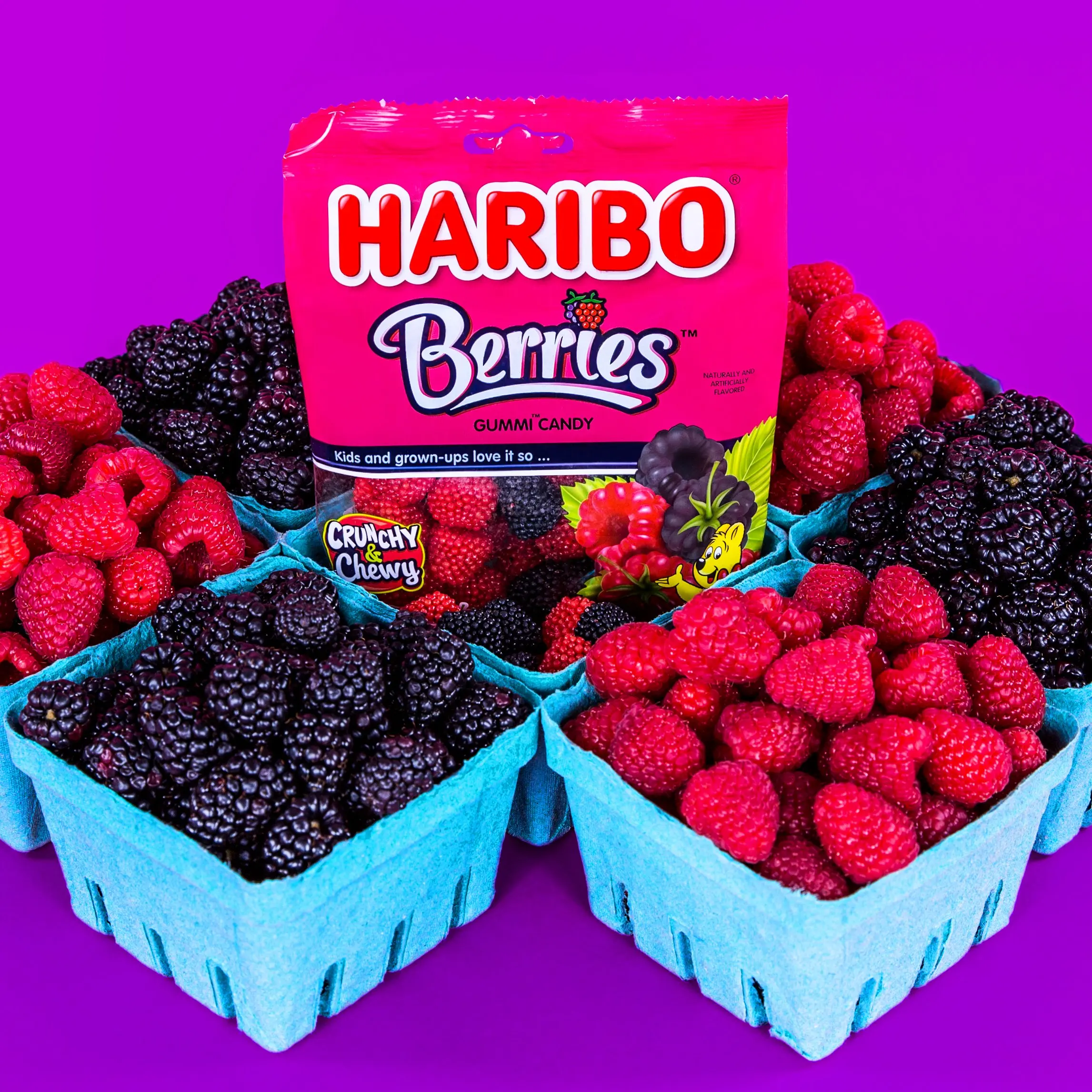 Конфеты Haribo Berry Gummi 80 г x 24 свежий запас и новая дата оптовая продажа
