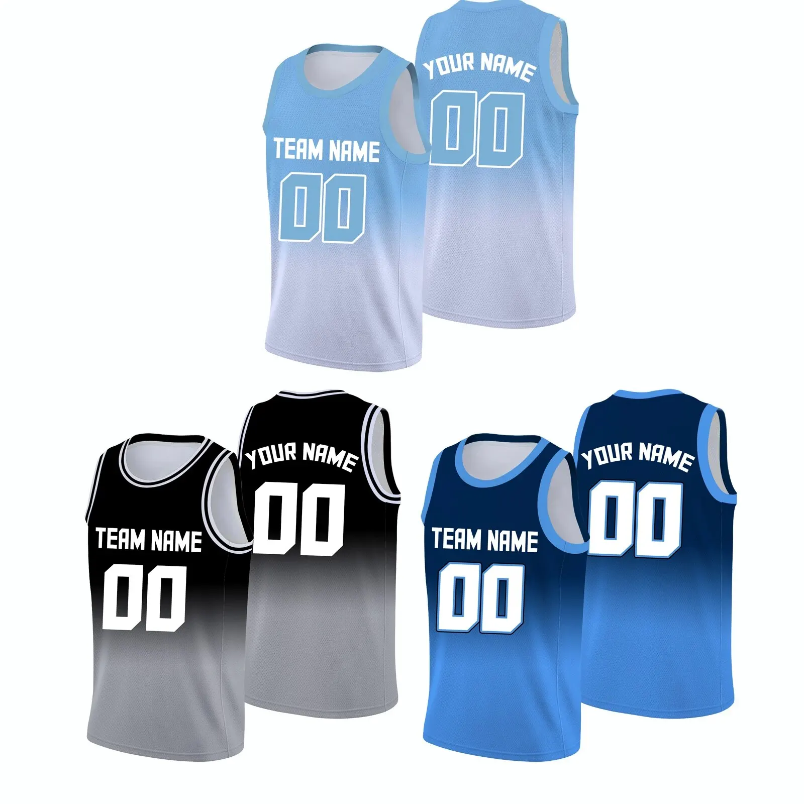 Customized Team Logo Design Stitched Basketball Jerseys
